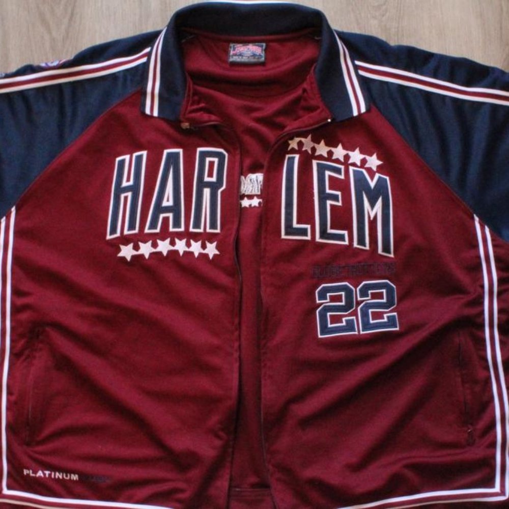 Platinum Harlem Globetrotters Varsity Jacket